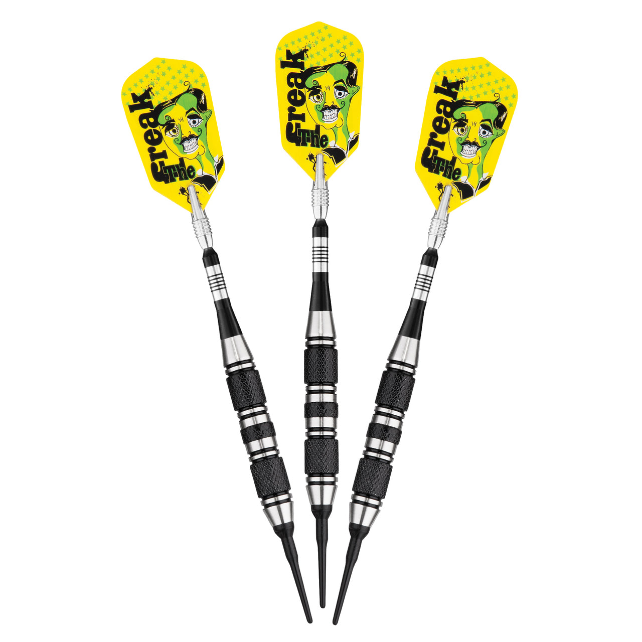 THE FREAK SOFT TIP DARTS 3 KNURLED RINGS BARREL 16 GRAM - VIPER GLD Products