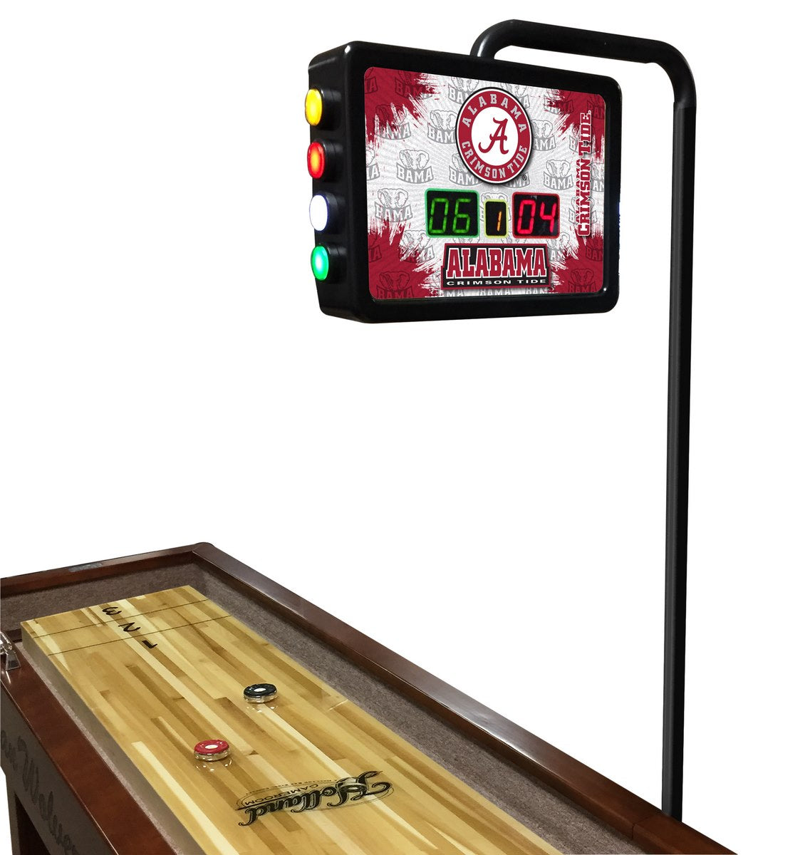 Alabama Crimson Tide 12-foot Shuffleboard Table Holland Bar Stool Co.