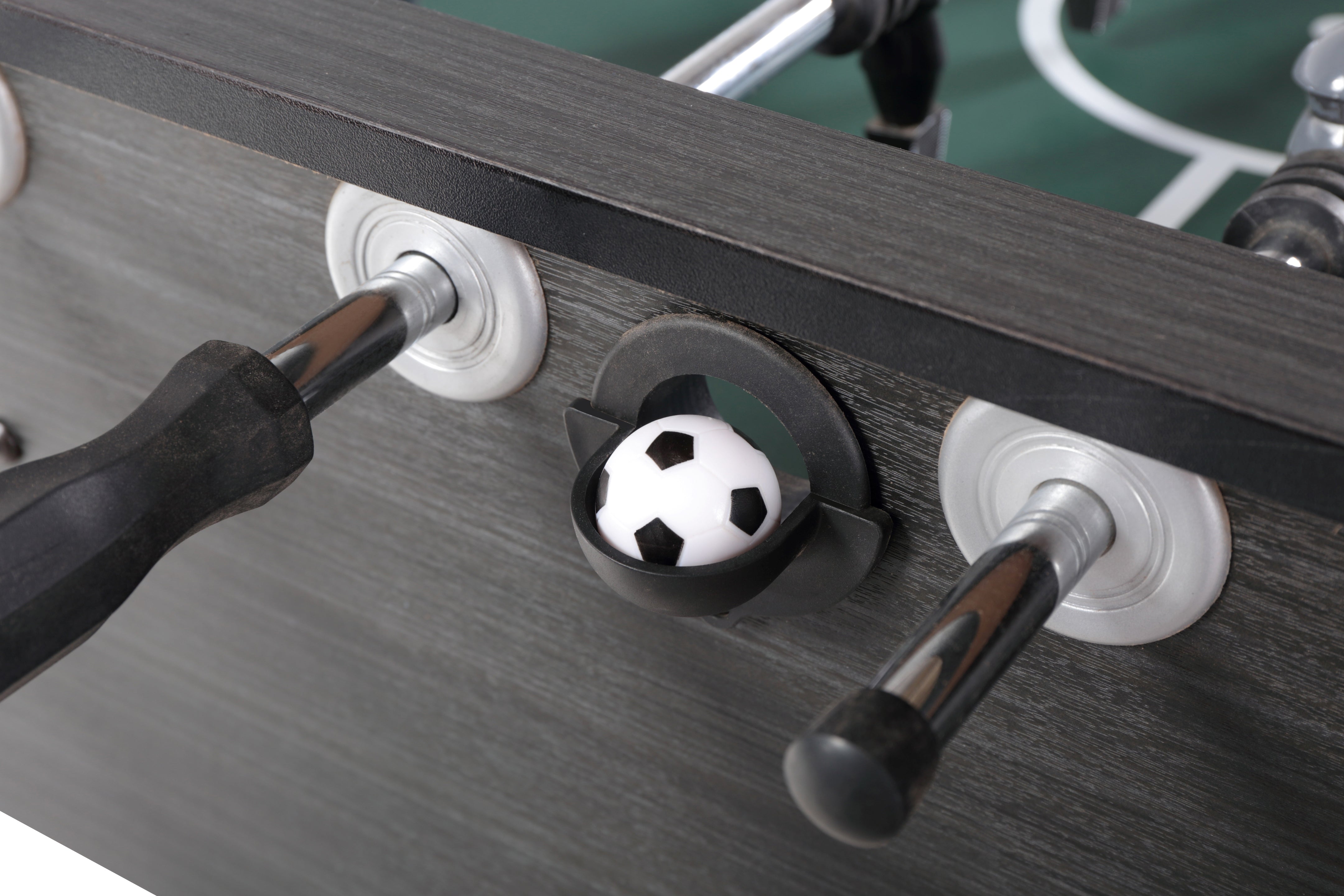 Regulation Size Greyson Foosball Table with Ball Return & Leg Levelers Sport Squad