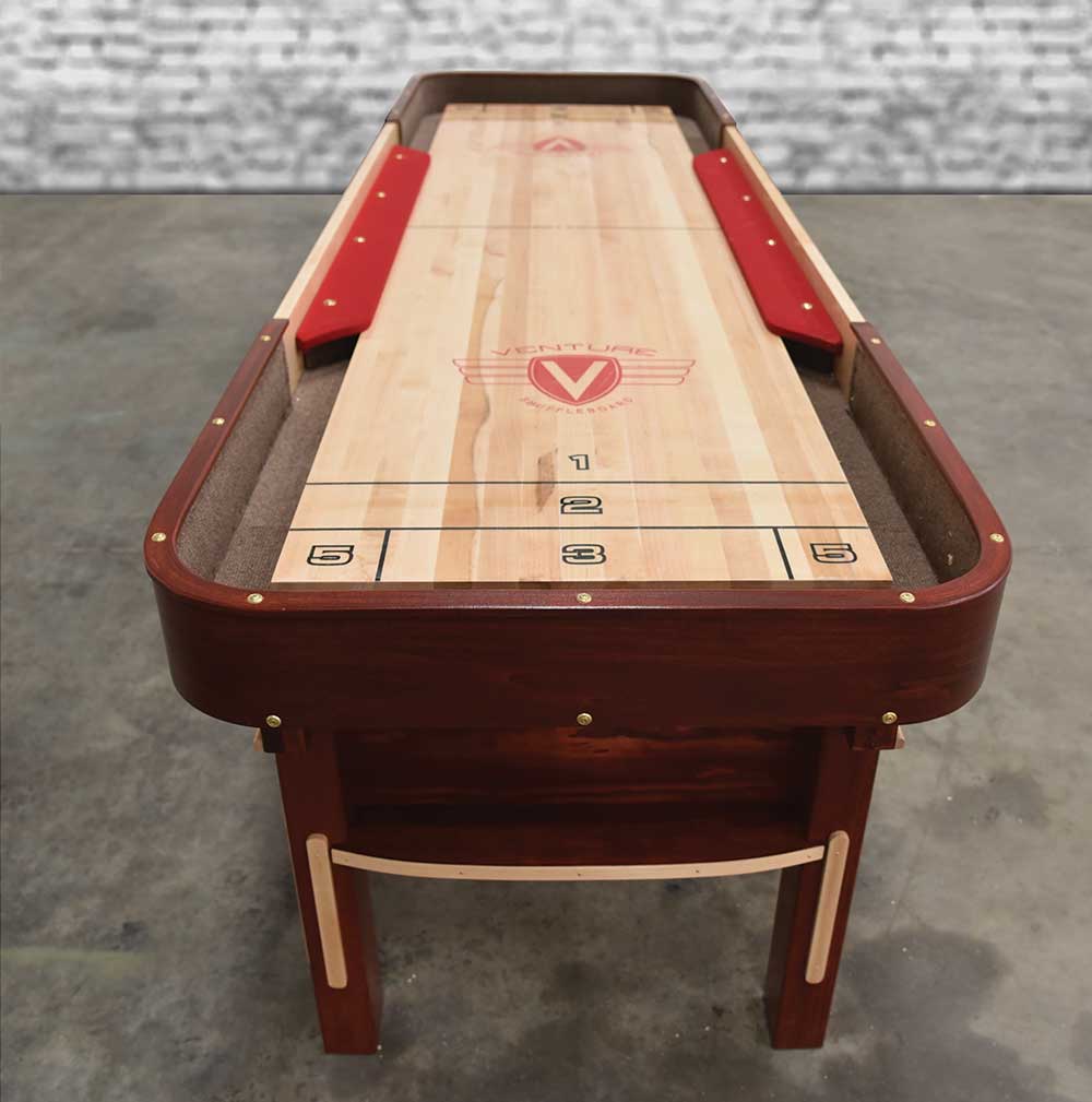 Venture 9' Grand Deluxe Bank Shot Shuffleboard Table Venture