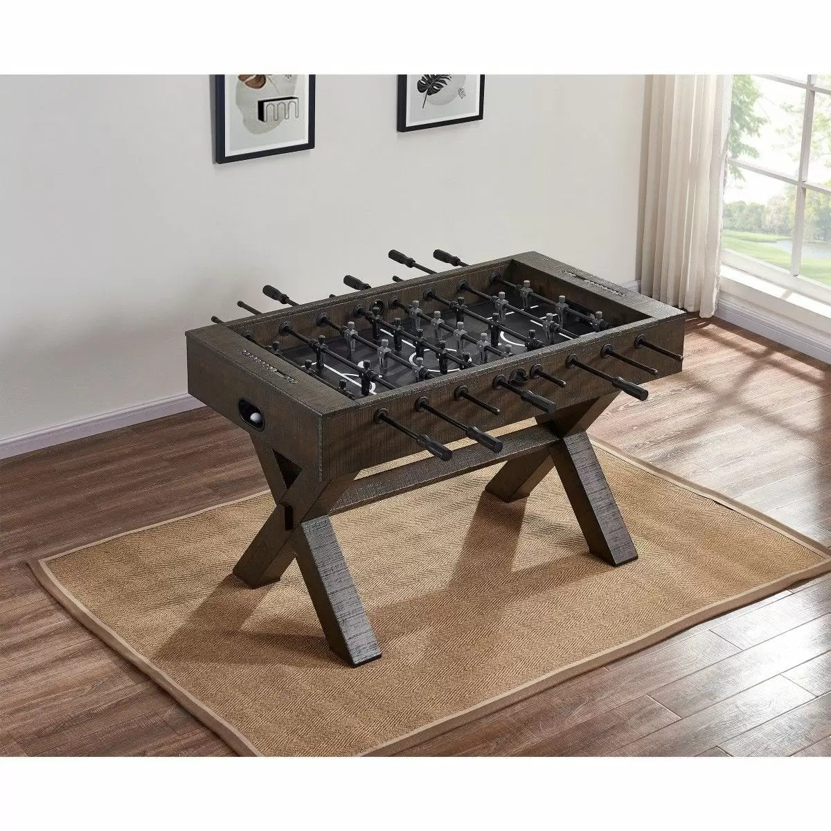 HB Home Homestead Rustic Foosball Table HB Home