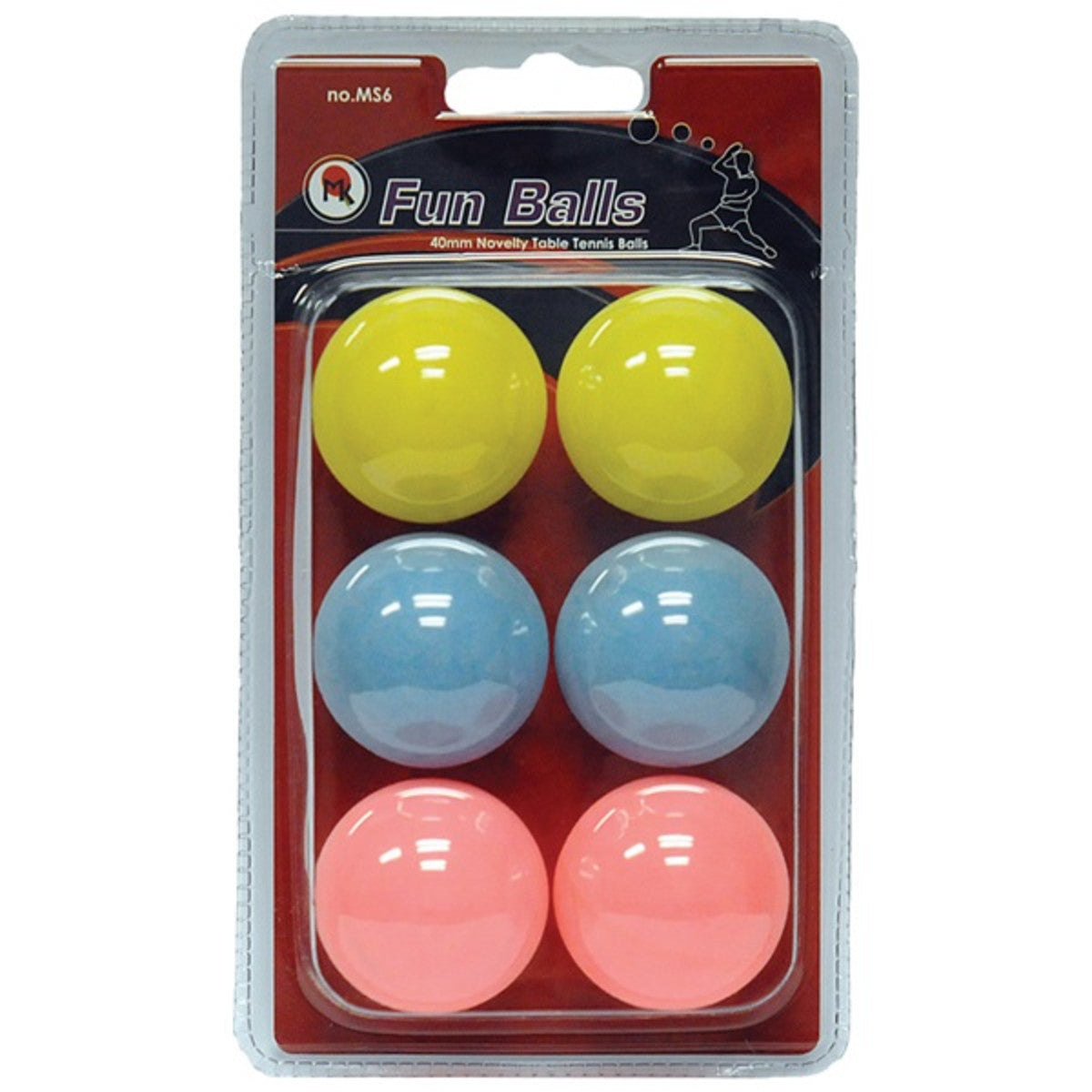 Martin Kilpatrick 2-Star Fun Table Tennis Balls (6 pack) Butterfly